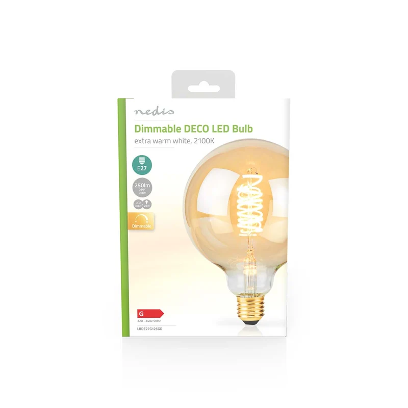 LED-Filamentlamp E27 G125 - 3.8W - 250 lm