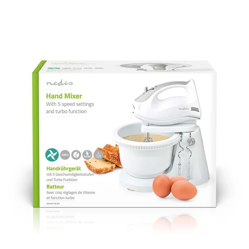 Handmixer 200W - 5-Snelheden - Turbo-functie