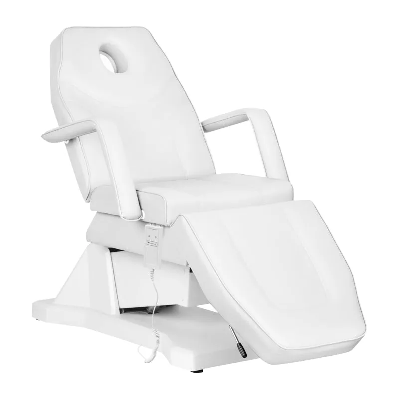 Behandelstoel Elektrisch Soft 1 Motor Wit – Luxe Elektrische Beauty & Massagestoel met Hoogteverstelling