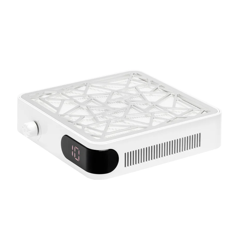 Momo P10 Pro Nagelafzuiger – Stofafzuiger Nagels – 48W – 10 Standen – Filter Systeem – Wit/Zilver