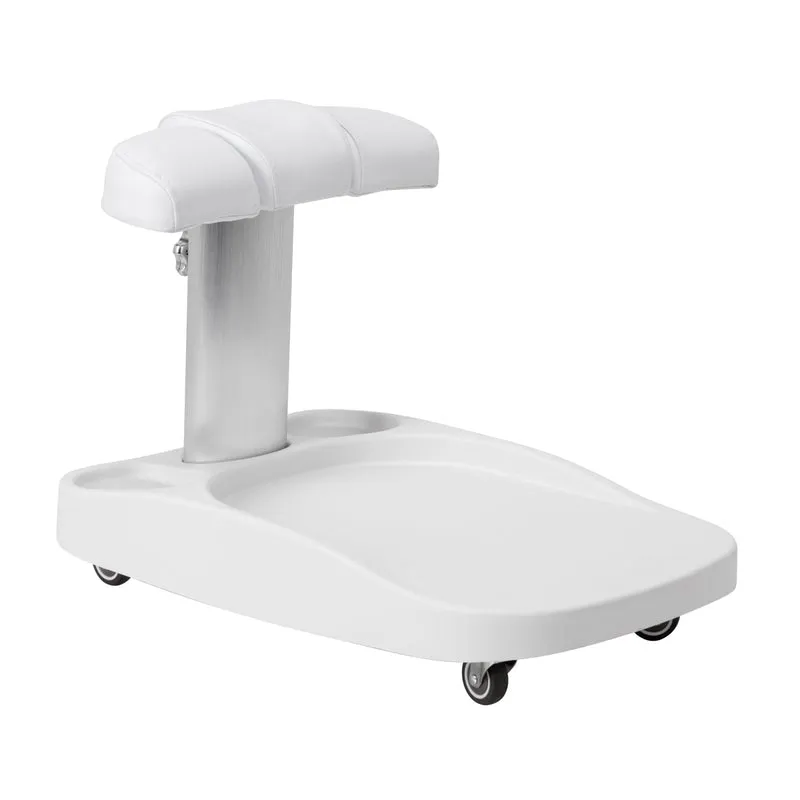 Professionele Pedicure Trolley met Voetsteun Azzurro – Verstelbare Douchebakwagen voor Pedicure en Podotherapie – Wit