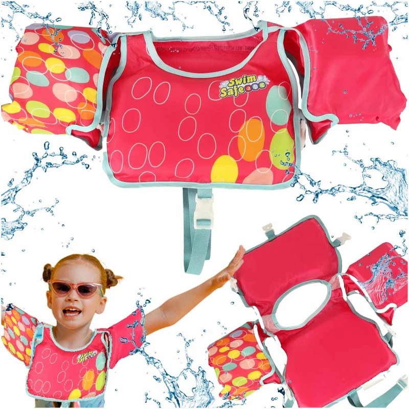 Bestway Zwemvest met Zwemmouwen Roze 3-6 Jaar (19-30 kg) – Schuimvest met Kapok – Veilig Leren Zwemmen