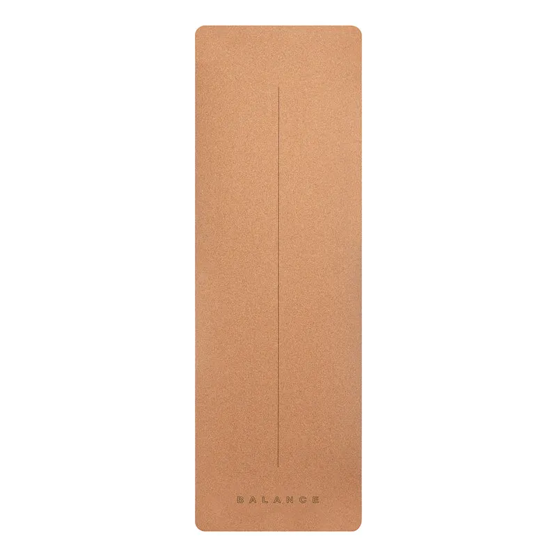 BALANCE Yoga Mat Kurk en Natuur Rubber Duurzaam Comfortabel