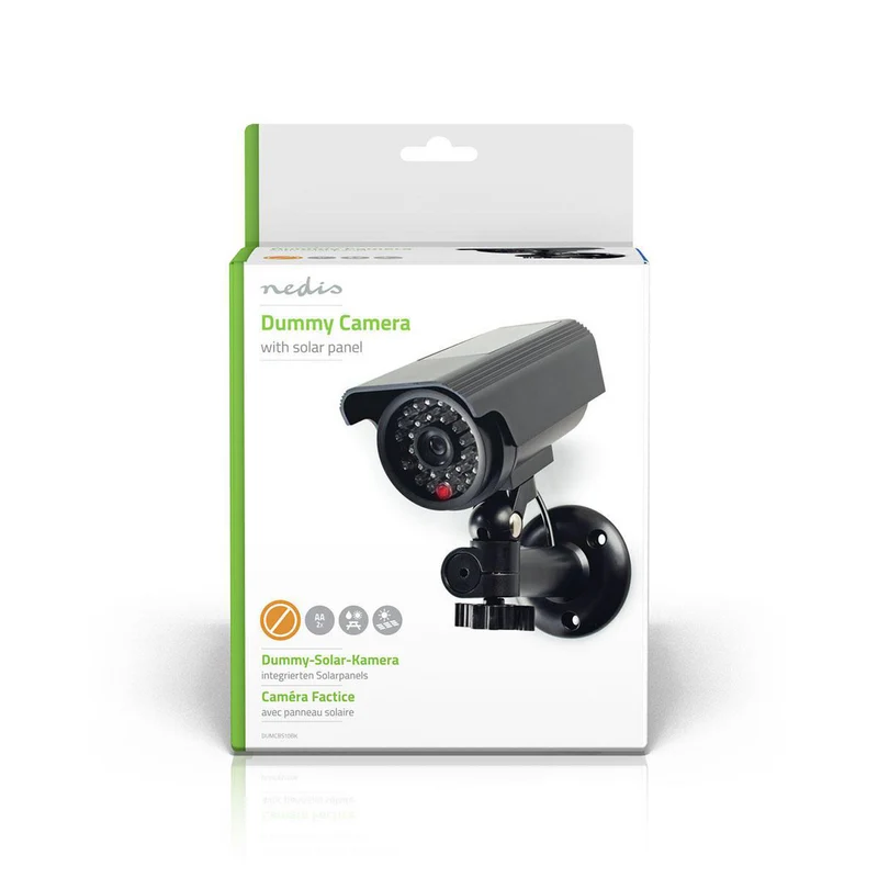 Dummy Beveiligingscamera Bullet - IP44 - Batterij Gevoed / Solar Powered