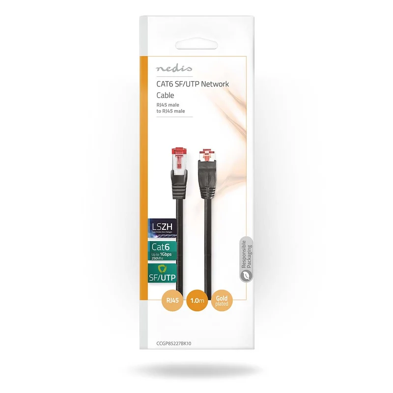 CAT6 Netwerkkabel RJ45 Male - RJ45 Male - SF/UTP