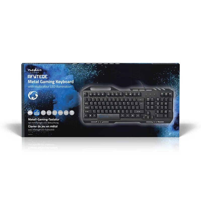 Bedraad Gaming Toetsenbord USB 2.0 - Membrane Toetsen - LED