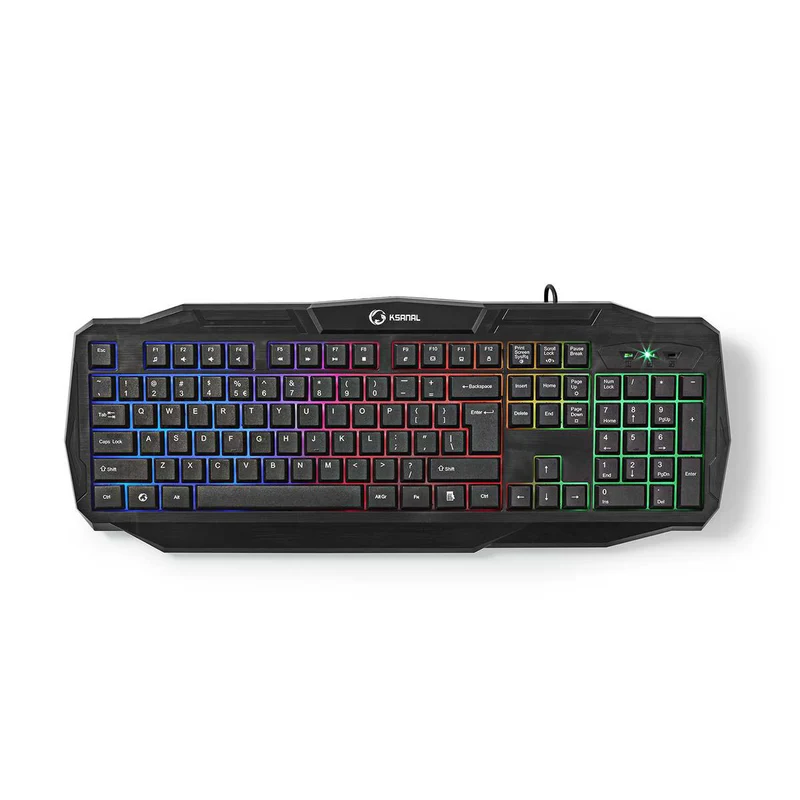 Bedraad Gaming Toetsenbord USB 2.0 - Membrane Toetsen - LED