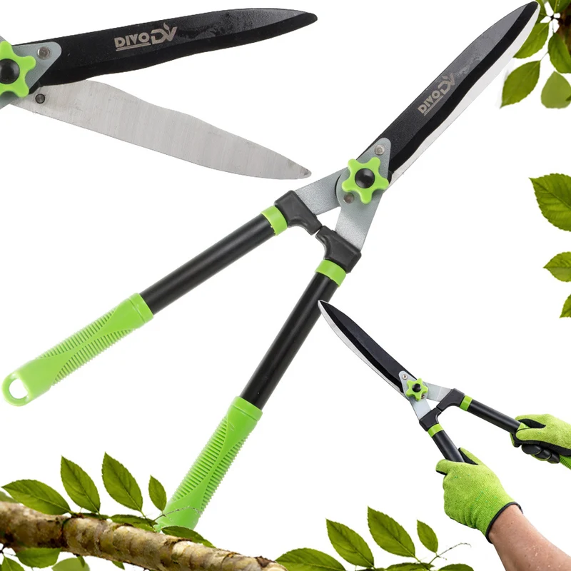 Heggenschaar 59 cm – Handmatige Heggenschaar – Tuinschaar voor Hagen, Struiken en Sierplanten – Gehard Staal