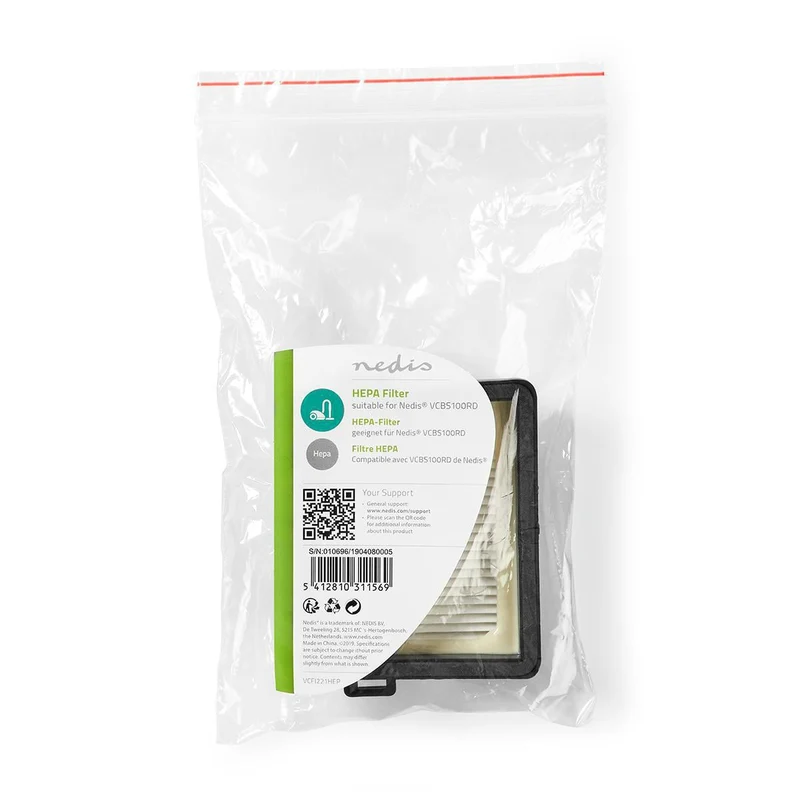HEPA-Vervangingsfilter Vervanging voor: Nedis® - Wit / Zwart