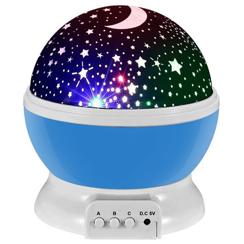 Star Master Dream Projector Lamp Blauw – Sterrenhemel Nachtlamp Kinderen – Roterende Sterren Projector
