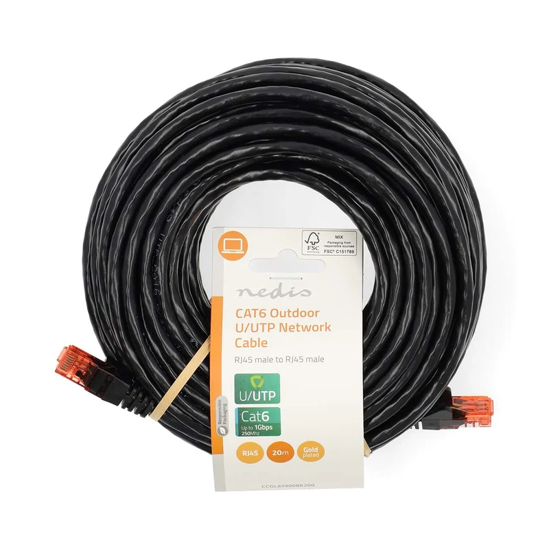 CAT6 Netwerkkabel RJ45 Male - RJ45 Male - U/UTP