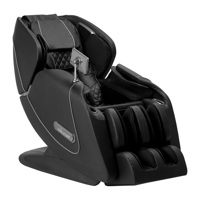 Massagestoel 3D Elektrisch Zwart – Full Body Massage Stoel – Zero Gravity – Verwarming – Bluetooth – Sakura Luxury 808