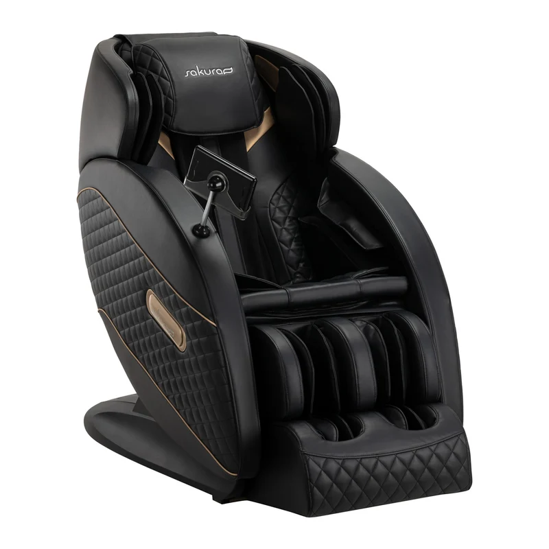 Massagestoel Elektrisch Zwart – Full Body Massage Stoel – Zero Gravity – Verwarming – Bluetooth – Sakura Standard 801