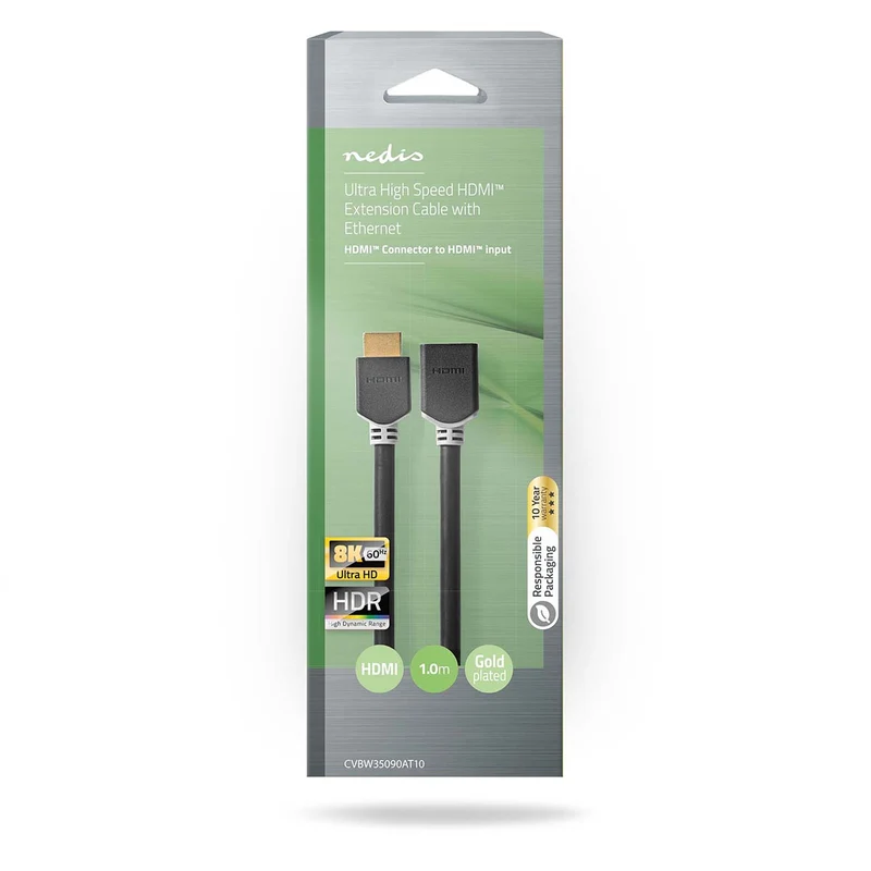 High Speed HDMI™-Kabel met Ethernet HDMI™ Connector - HDMI™ Output - 8K@60Hz
