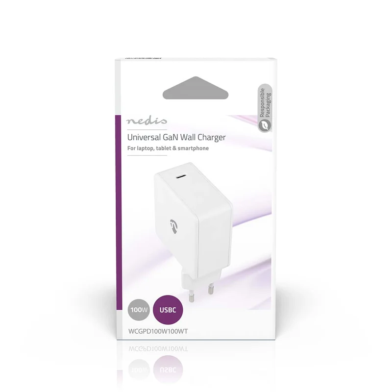 Oplader 100W - GaN - 3.0 / 5.0A