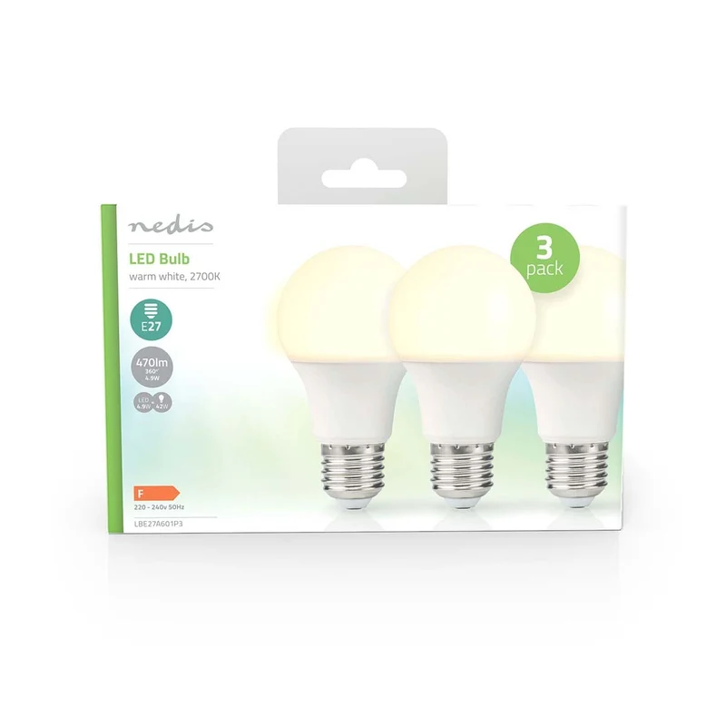 LED-Lamp E27 A60 - 4.9W - 470 lm