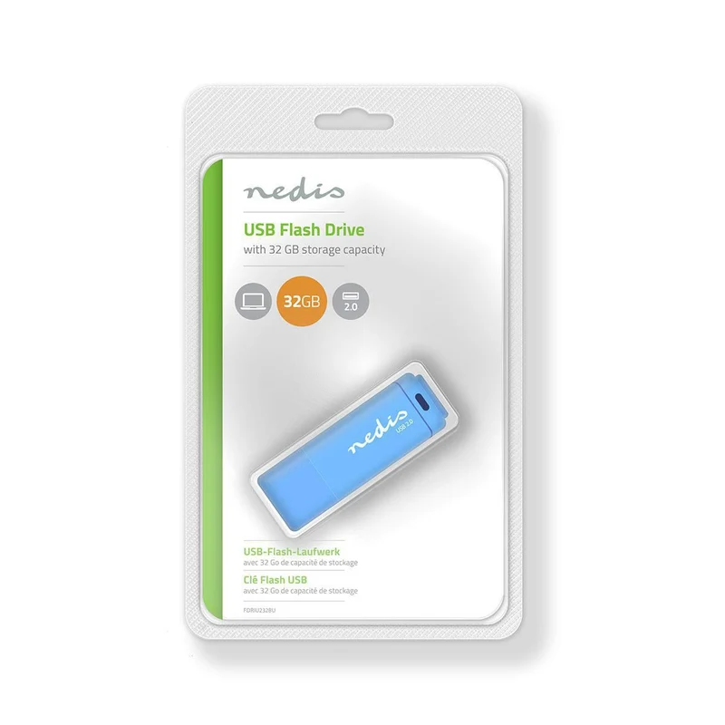 Flash Drive USB Type-A - Leessnelheid: 12 MB/s - Schrijfsnelheid: 3 MB/s