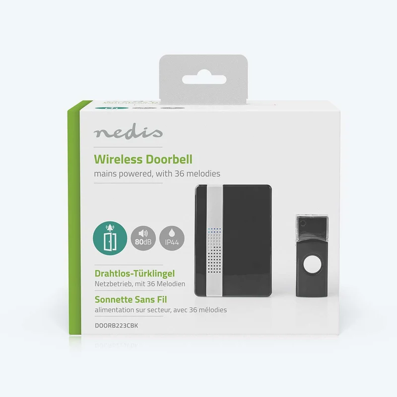 Draadloze Deurbelset Netvoeding - 220 - 240 V AC 50 Hz - 1x CR2032