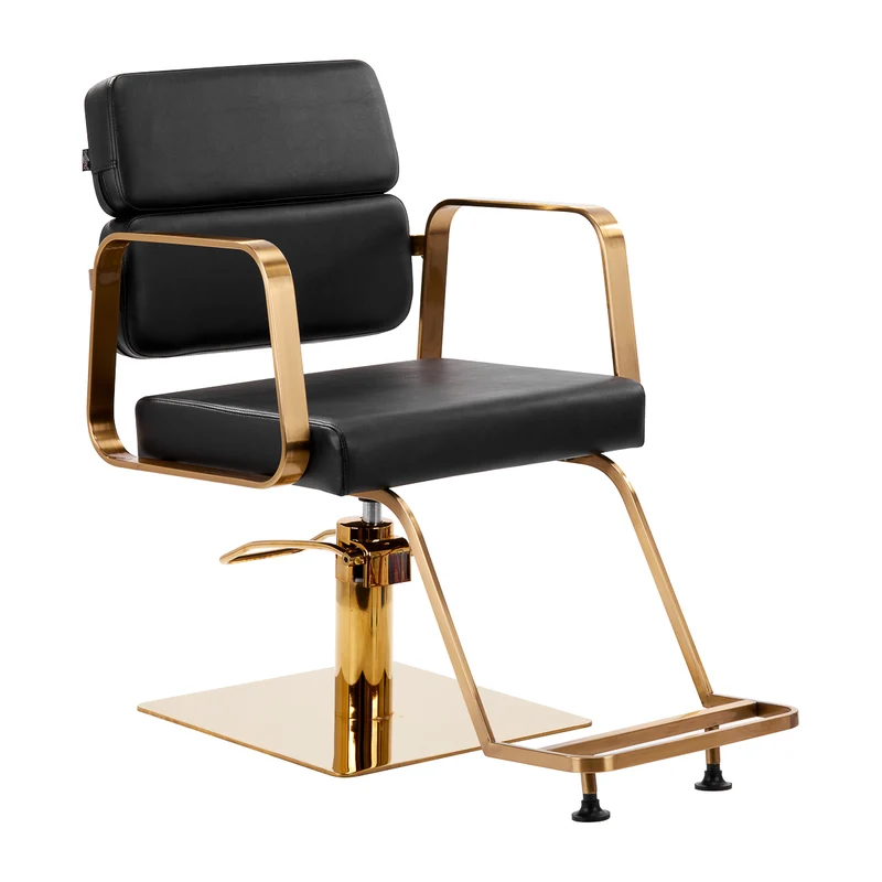 Gabbiano Kappersstoel Porto GM Zwart Verstelbaar 49 Tot 61 Cm Met Comfort Voor Professionele Salons Topkwaliteit