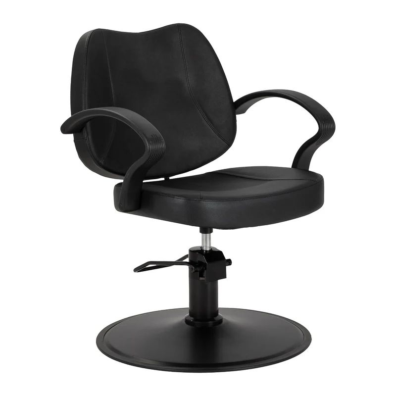 Hair System Barberstoel Borneo Zwart Ergonomisch Verstelbaar Voor Kapsalon Of Barbershop