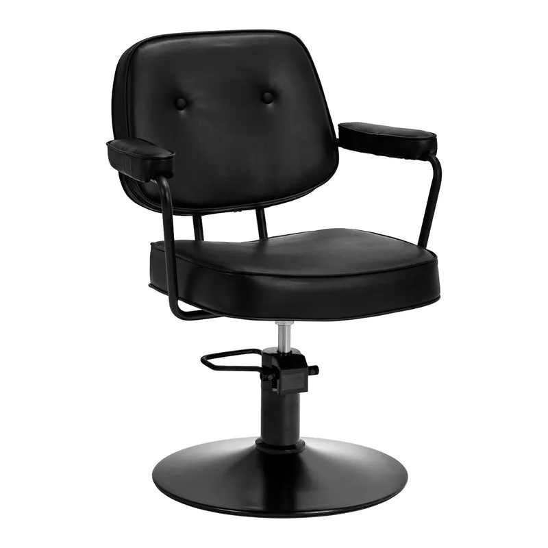 Hair System Kapperstoel Professioneel Verstelbaar Zwart Tru Noir Comfort