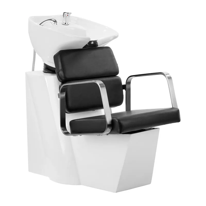 Gabbiano Porto Professioneel Haarwasbak Kapsalon Zwart Ergonomisch Ontwerp en Comfort