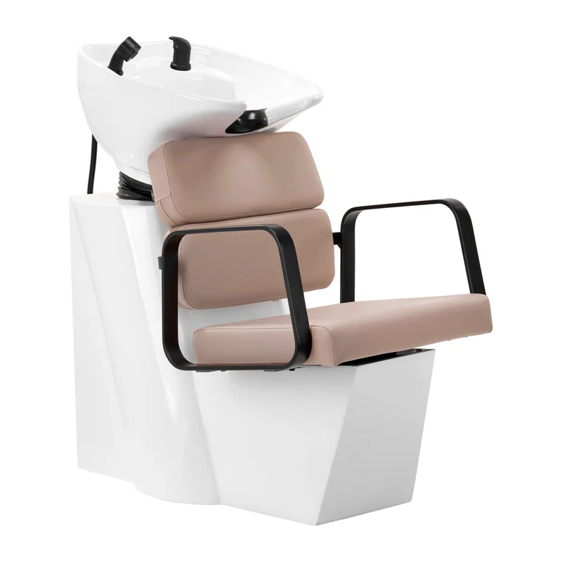 Gabbiano PortoBM Kapsalon Wasbak Systeem Beige Ergonomisch Voor Professionele Salons