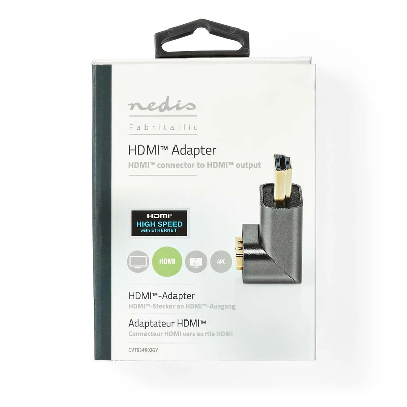 HDMI™-Adapter HDMI™ Connector / HDMI™ Male - HDMI™ Output - Verguld