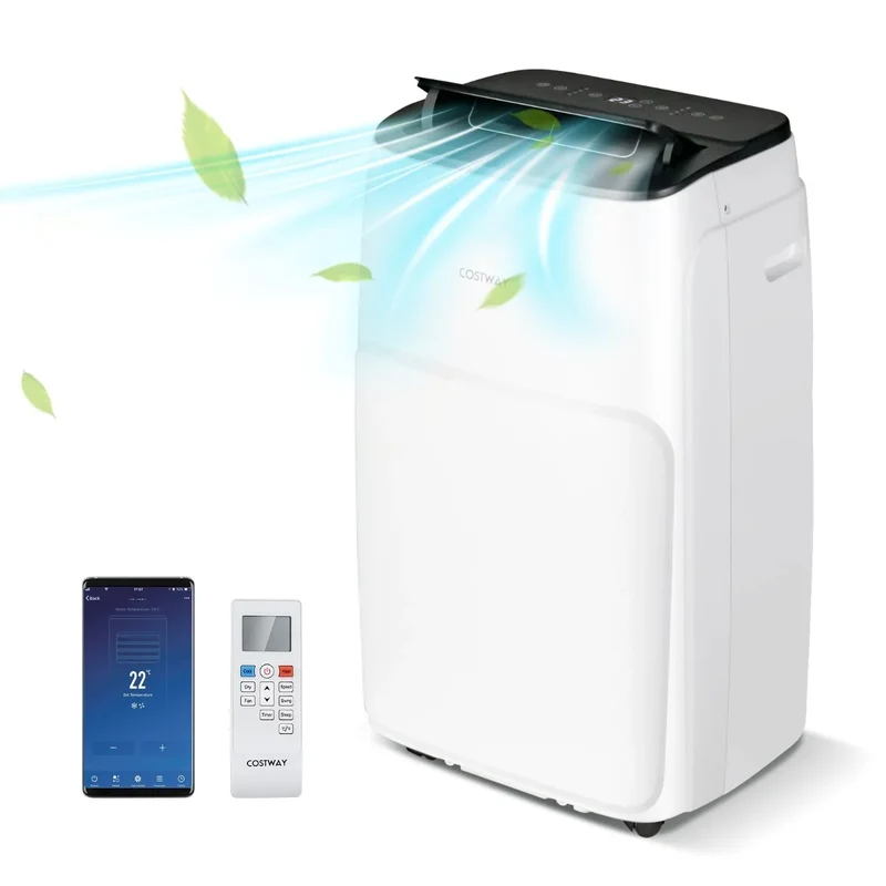 Mobiele Airco 14000 BTU met Wifi & Verwarming – Voor Ruimtes tot 40 m² – Airconditioner met Afstandsbediening