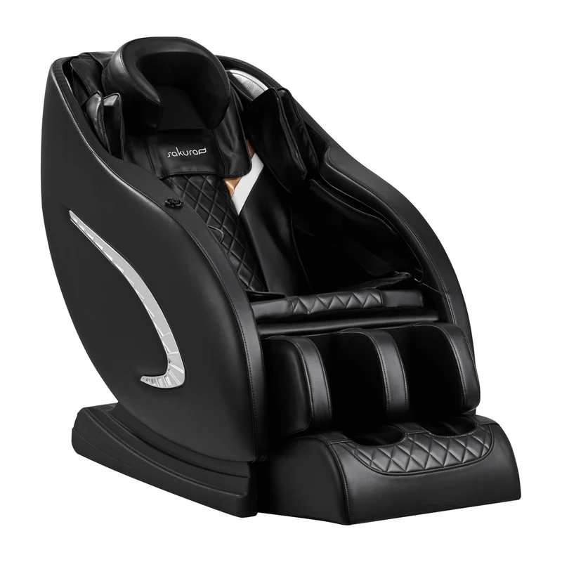 SAKURA Massagestoel Classic 305 Zwart Met Diepe Massage En Geavanceerde Welzijn Functies Voor Ontspanning Thuis