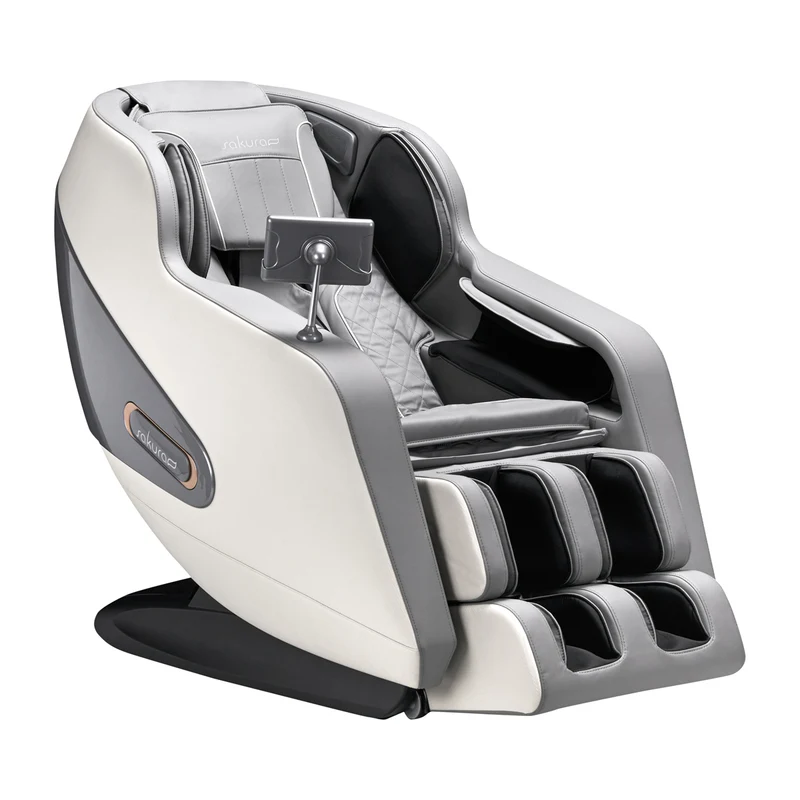 SAKURA Comfort Plus 806 Massagestoel Grijs Met Persoonlijke Rugmassage Voor Thuis