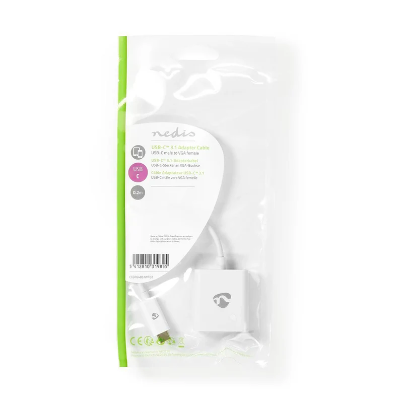 USB-C™ Adapter USB 3.2 Gen 1 - USB-C™ Male - VGA Female 15p
