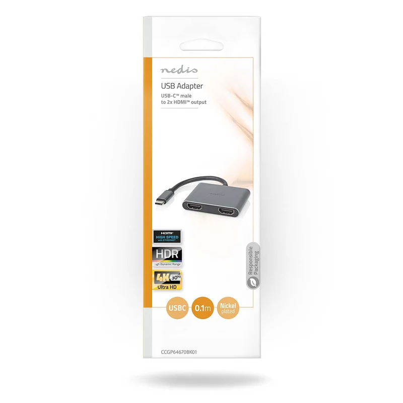 USB Multi-Port Adapter 2-in-1 - USB 3.2 Gen 1 - USB-C™ Male
