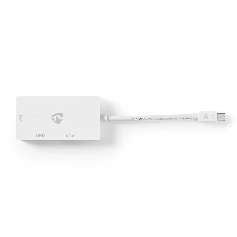 DisplayPort-Adapter Mini-DisplayPort Male - DVI-D 24+1-Pins Female / HDMI™ Output / VGA Female 15p - 4K@60Hz