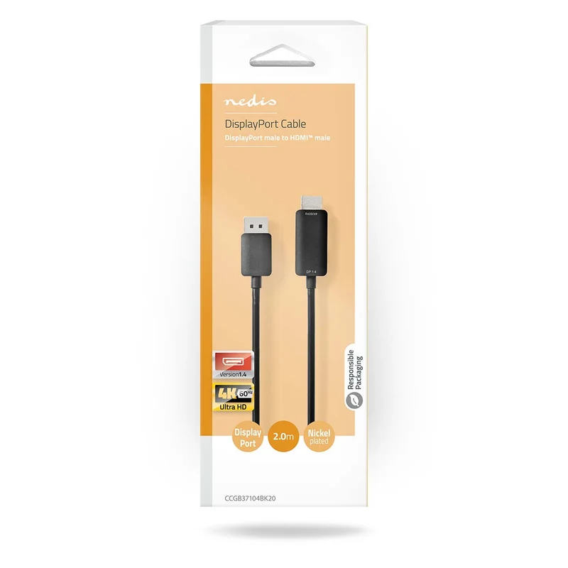 DisplayPort-Kabel DisplayPort Male - HDMI™ Connector - 4K@60Hz