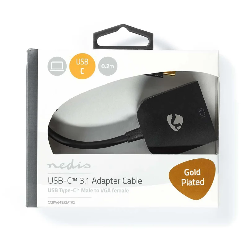USB-C™ Adapter USB 3.2 Gen 1 - USB-C™ Male - VGA Female 15p