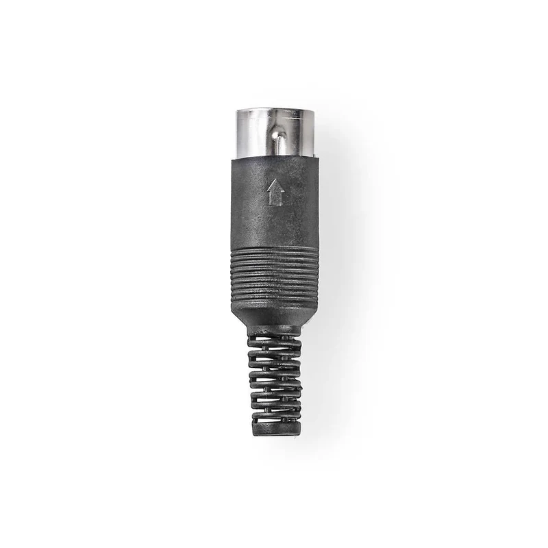 DIN-Connector Recht - Male - Vernikkeld