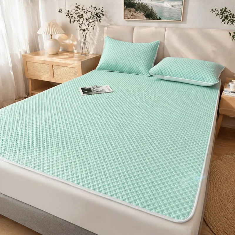 Opvouwbare Zomermat met Koelend Effect – Ademend Wafeldesign Slaapmat 200x220 cm voor Tweepersoonsbed | Sansoti