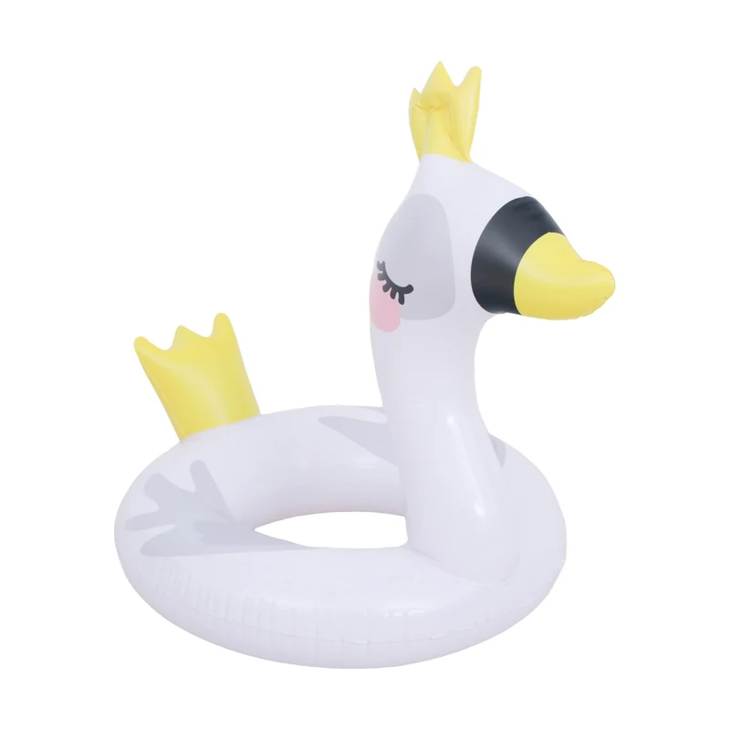 Sunclub Opblaasbare Zwaan Zwemband Voor Kinderen – Witte Pool Float – Opblaasbare Zwemband Voor Zwembad & Strand – 45 cm
