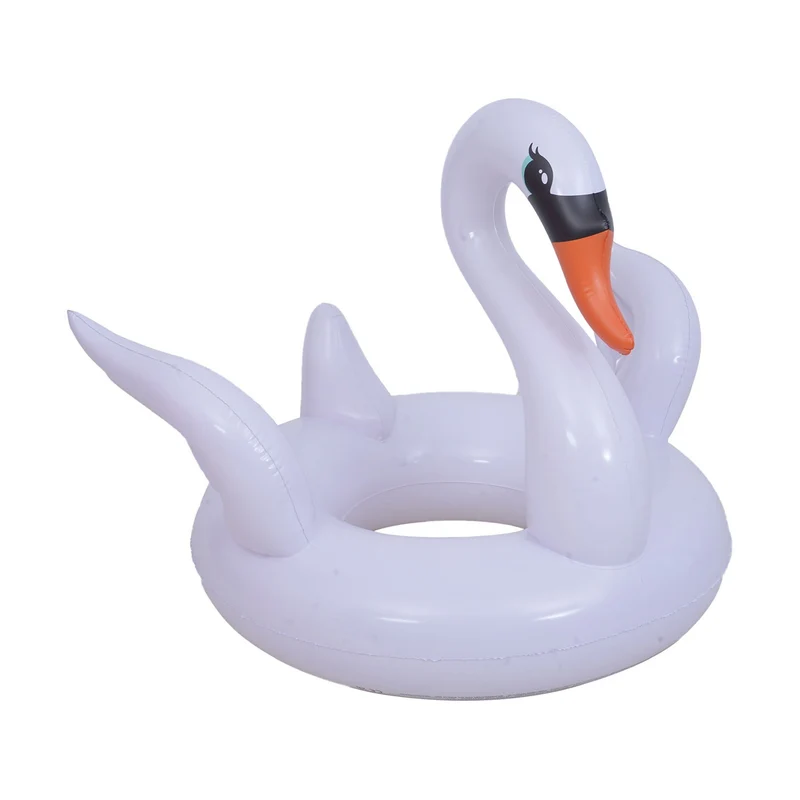 Sunclub Opblaasbare Zwaan Zwemband XXL – Grote Zwemband Voor Zwembad & Strand – Opblaasbare Pool Float Wit – 104 cm