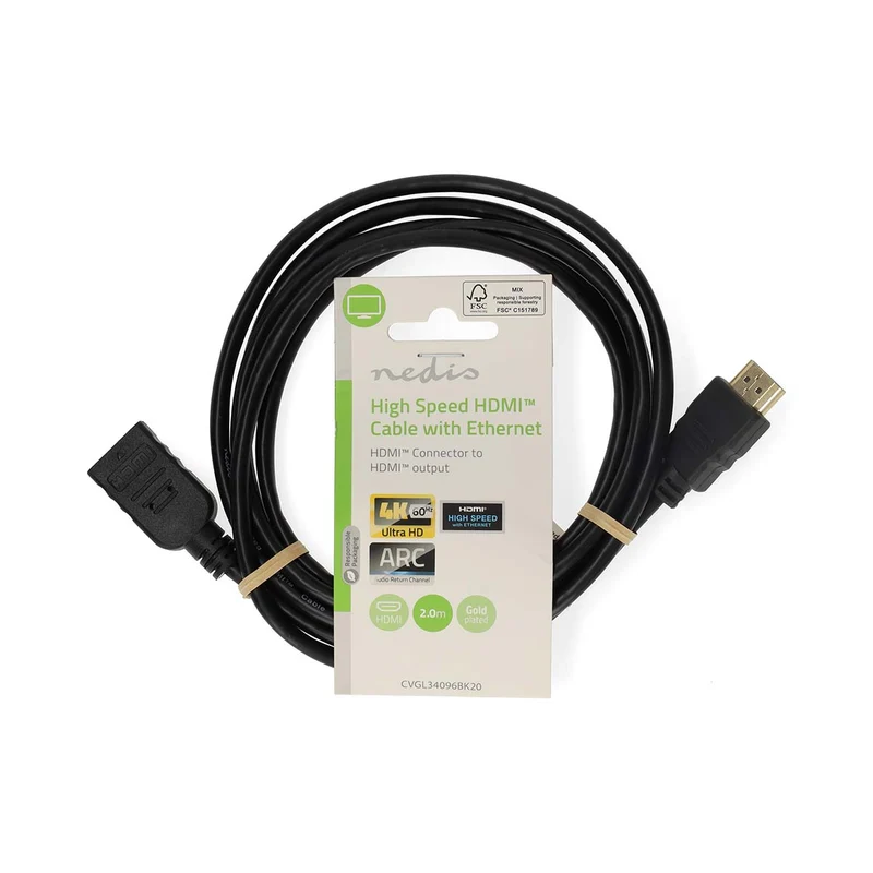 High Speed HDMI™-Kabel met Ethernet HDMI™ Connector - HDMI™ Output - 4K@60Hz