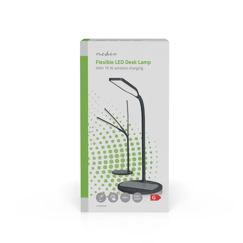 LED-Bureaulamp met Draadloze Lader Dimmer - Op Product - LED / Qi - 15W