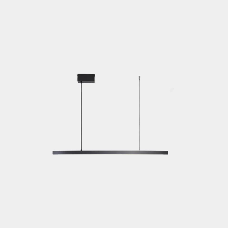 Pendant Light Brass Linear Dimmable LED, Black / Gold