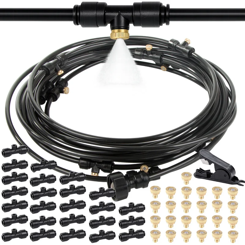 Vernevelaar Watergordijn Irrigatiesysteem 20 Meter – Automatische Tuinbewatering – Verneveling – Terras Koeling
