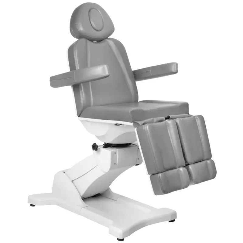 Azzurro 869AS Elektrische Pedicurestoel Grijs – 5 Motoren – 90° Draaibaar – Schommelfunctie – Luxe Pedi & Behandelstoel