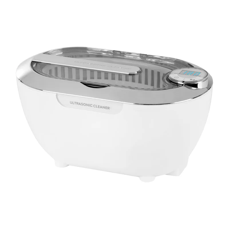 Ultrasone Reiniger ACD-3840 0,6L Wit – 31W – 42kHz – Digitale Timer – Professionele Ultrasoon Reiniger voor Sieraden, Brillen en Nageltools