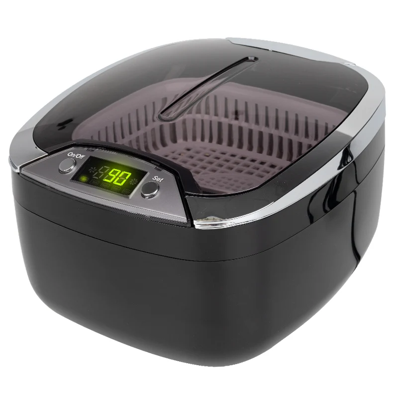 Ultrasone Reiniger ACD-7920 Zwart – 0,85L – 55W – 42kHz – Professionele Ultrasoon Reiniger voor Cosmetische en Medische Instrumenten