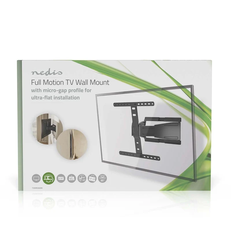 Draai- en Kantelbare TV-Muurbeugel 43 - 90" - Maximaal schermgewicht: 50 kg - Kantelbaar