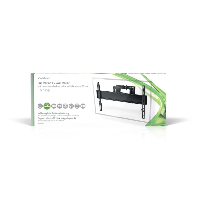 Draai- en Kantelbare TV-Muurbeugel 37 - 80" - Maximaal schermgewicht: 35 kg - Kantelbaar
