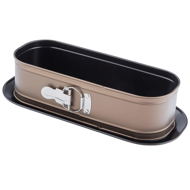 Valdinox Aurum Ovale Springvorm 34 cm – Mokka – Antiaanbaklaag – Bakvorm voor Cake, Taart & Brood